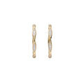 Textured Wavy Hoop Earrings Fashion Jewelry Accessories view 5