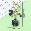 Cat Charm Keychains Featuring Black Cat Across 33 Pictured Variations view 9