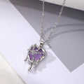 Silver Tone Melting Heart Necklace and Huggie Earring Options view 5