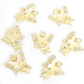 Iridescent Butterfly Charms in Gold and Silver Tones view 6