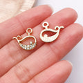 Rhinestone Zinc Alloy Seahorse Turtle Starfish Charm Pendant for DIY Bracelet Necklace