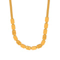 Gold Square LOVE Bead Choker Necklace With Snake Chain view 5