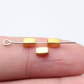 Slim Rectangular Tube Spacer Beads in Five Metal Finishes view 7