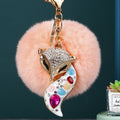 Multigem Fox Keychains with Fourteen Pom Colors and Multiple Loop Styles view 10