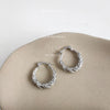 Crystal Leaf Hoop
