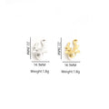 Pearl-Look Silver Gold Reindeer Pearl-look And Alloy Charms in 2 Styles view 2