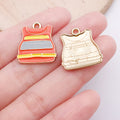 Enamel Zinc Alloy Fire Helmet Fire Truck Extinguisher Charm Pendant for DIY Jewelry