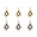 Crystal Diamond Outline Jewelry Components For DIY Earrings And Bracelets Charms view 2