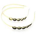 Five Setting Cabochon Headband Bases in Two Metal Finishes view 3