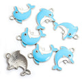 Colorful Dolphin Enamel Alloy Charm Pendants for Jewelry Making view 7