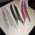 Crystal Mesh Tassel Statement Earrings Statement Fashion Jewelry view 1