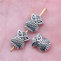 10x8mm 0.88g Antique Silver Zinc Alloy Owl Loose Metal Cat Beads for DIY Bracelet Jewelry Making