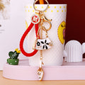 Floral Handbag and High Heel Charm Keychains with Red Loop Options view 4