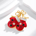 Red Flower Metal Brooch Pin for Jackets and Lapels view 5