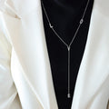 Gold LOVE Letter Y Lariat Long Sweater Chain Necklace view 7