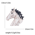 Horse Head Brooch A Sculpted Horse Head Crystal Accent Pin view 7