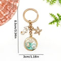 Starfish, Conch and Shell Charm Keychains in 66 Pictured Variations for Bags and Keys view 6
