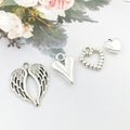 Metallic Heart Metal Charms with 4 Listed Options for DIY Jewelry Making view 4