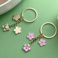 Rose, Sunflower and Blossom Charm Keychains Featuring Pink Flower Across 18 Variations view 2