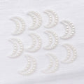 Ten-Shape Ivory Faux Pearl Open-Frame Cabochon Component Collection view 8
