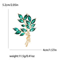 Crystal Wheat Bundle Brooch Marquise Stones Four Styles view 5