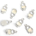 Pastel Cabochon Turtle Charms in Silver Tone, Six Colors view 7