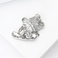 Black And White Panda Skateboard Brooch With Crystal Accent view 4