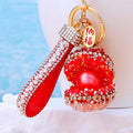 Jeweled Treasure Shell Keychains in Starry Glitter Pearl and Bubble Styles view 11