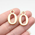 Metal Number Charms Zero Through Nine in Detailed Metal Finishes for Jewelry Making view 8