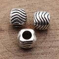 Wave Large-Hole Bead In Antique Gold And Antique Silver For Jewelry Making view 2