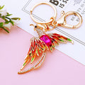 Jeweled Phoenix Keychains with Fortune Cords and Loose Heart Loops view 6