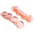 Four Round Pad Barrette Blanks in Seven Metal Finishes view 11