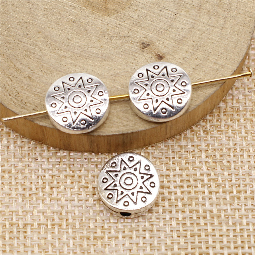 12mm 2.4g Multicolor Zinc Alloy Round Large Hole Beads for Bracelet Necklace Jewelry Making