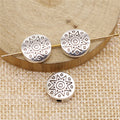 Sunburst Coin Beads in Three Antique Metal Finishes view 2
