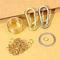 Gold-Tone and Silver-Tone Metal Snap Hooks, Split Rings and Open Rings view 1