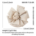 Layered Ribbon Bow Brooch In Six Solid Colors Decorative Lapel Pin view 5