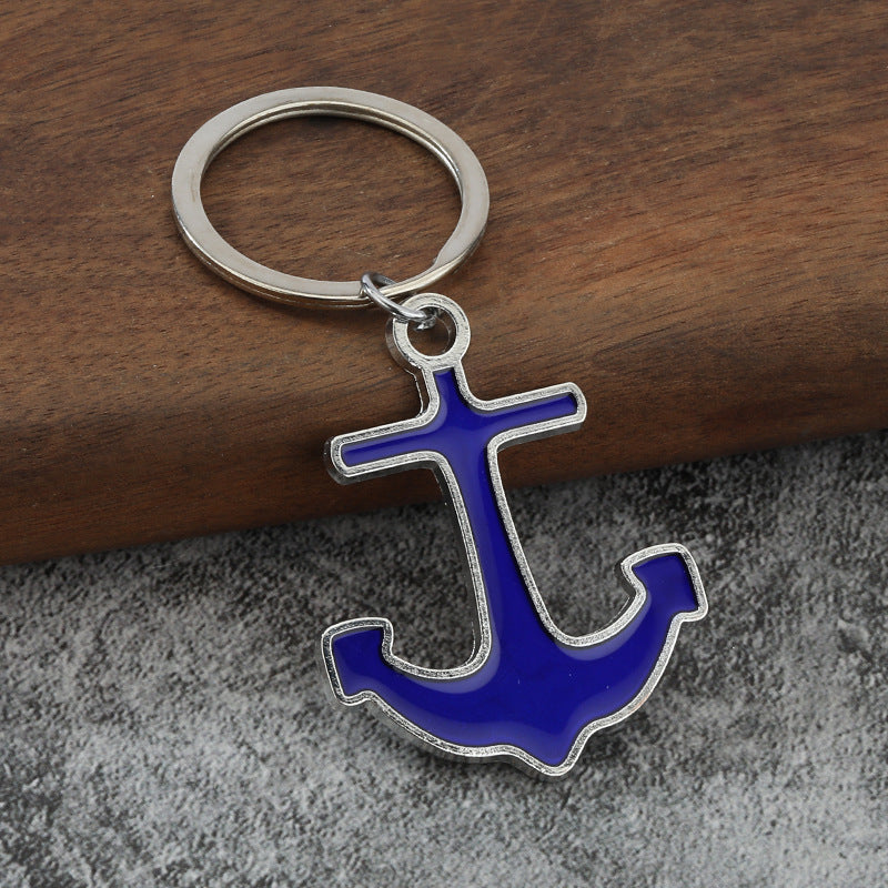 Mini Anchor Metal Keychain, Nautical Pendant Gift Bag Charm