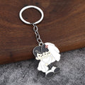 Cartoon Bride And Groom Metal Keychains In 24 Couple Variants view 9