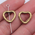 13x14mm 0.9g Multicolor Zinc Alloy Heart Loose Metal Beads for DIY Bracelet Necklace Jewelry Making