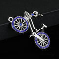 Rhinestone Bicycle Charm Pendant Gold Tone And Silver Tone Five Styles view 2