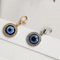 Rhinestone Blue Evil Eye Lobster-Clasp Charms in Four Designs view 3