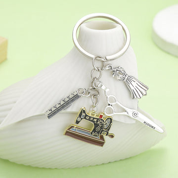 Sewing Charm Keychains in 3 Pictured Variations for Bags and Keys