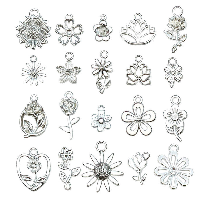 Metallic Sun and Sunflower Metal Charms with 25 Listed Options