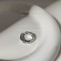 Silver Tone Irregular Ripple Texture Adjustable Open Ring view 4