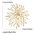 Radiating Sunburst Brooch In Four Metal Tone Designs view 9