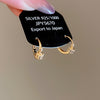 Gold Pave Hoops