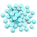 Oval and Round Turquoise Pattern Cabochons in Six Sizes view 2