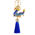 Chinese Dragon Tassel Keychains in Forty Eight Color and Construction Options view 5