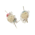 Fabric Rose Shell Butterfly Duckbill Hair Clips Two Styles view 5
