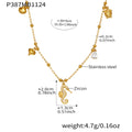 Strawberry Seahorse and Daisy Charm Necklace Collection view 7